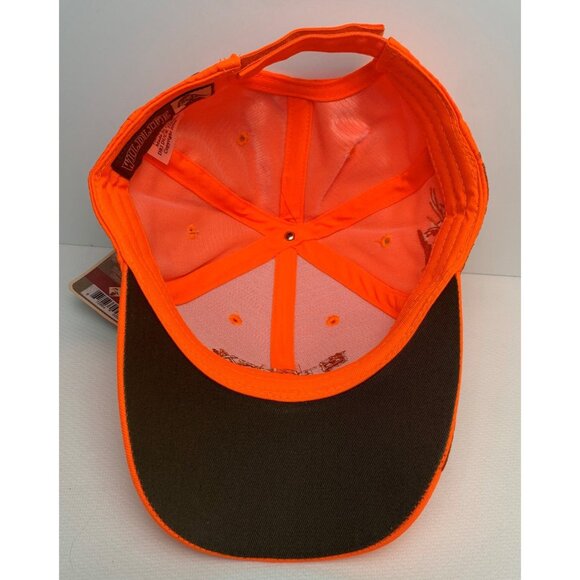 Blaze Orange Dri Duck Ball Cap Ring Neck Pheasant Hunting Terex Utilities NEW - Picture 7 of 9